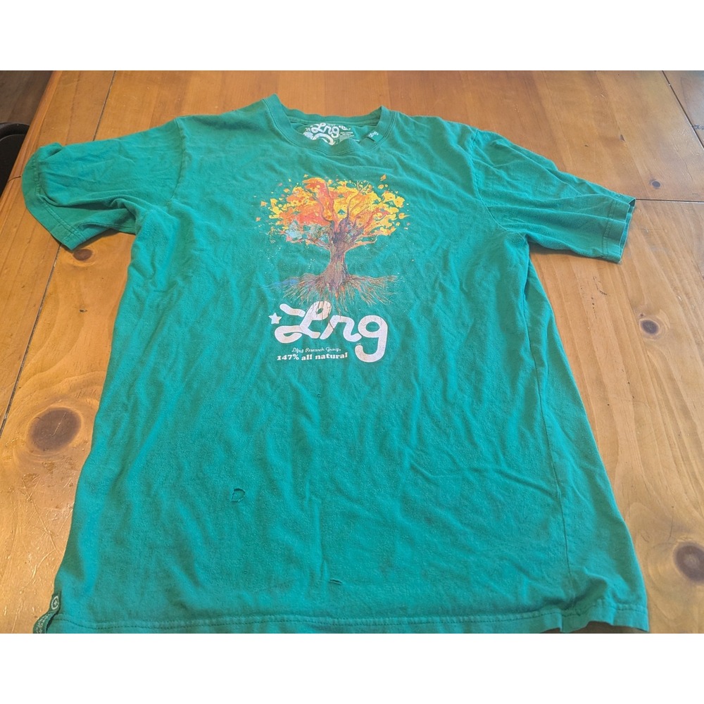 LRG Lifted Research Group Green Tree of Life Graphic T-Shirt Mens‎ Large LG
